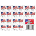 2012 Four Flags Forever Postage Stamps – 250/500/1250/2500 Booklets for Personal & Business Mail