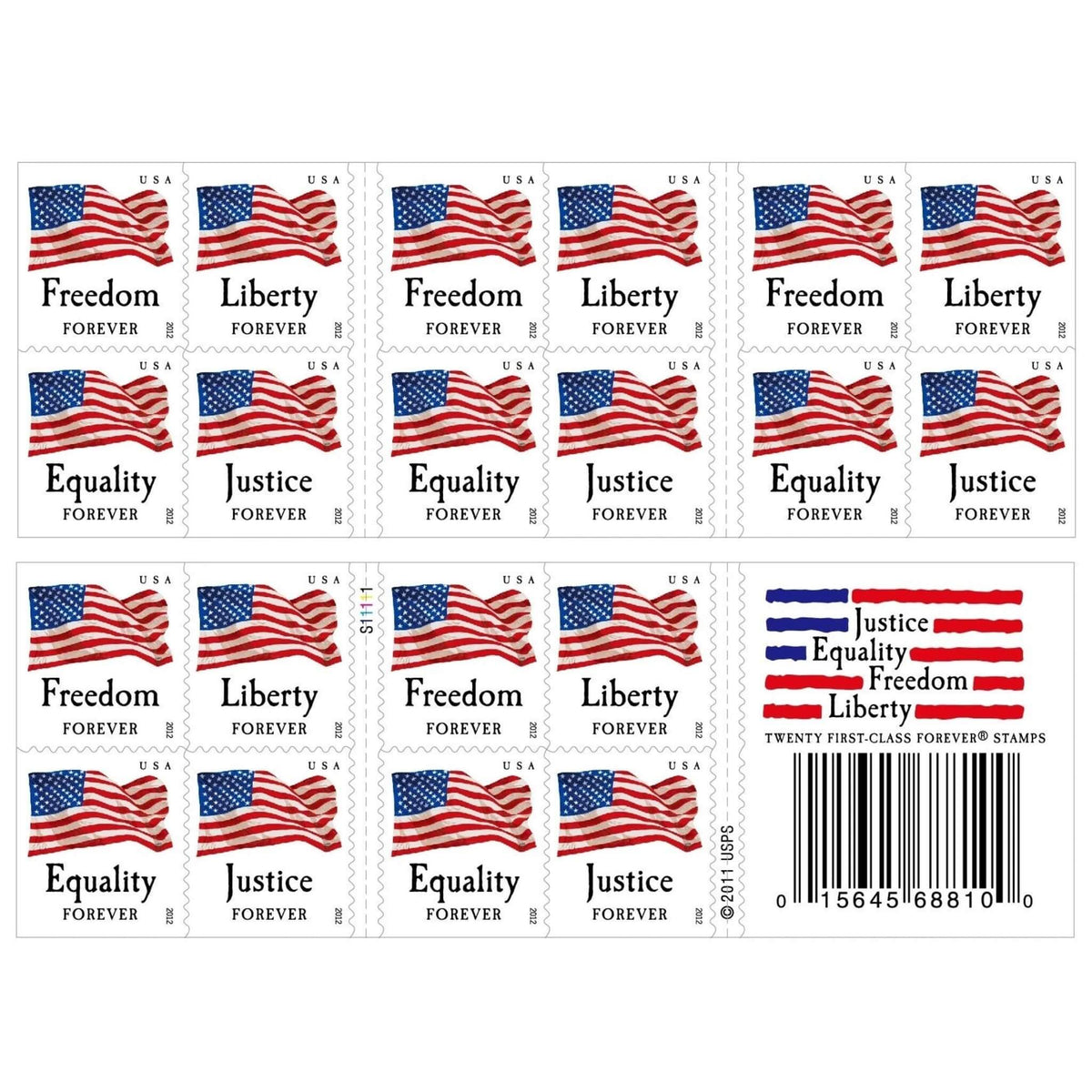 50,000 U.S. Flag Forever Postage Stamps – 2500 Booklets | Multiple Years Available