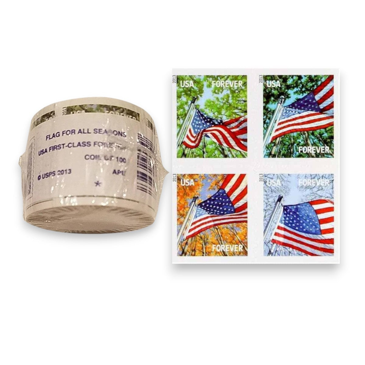Forever Stamps 2013 Four Seasons U.S. Flag – Patriotic Symbol, First-Class Postage