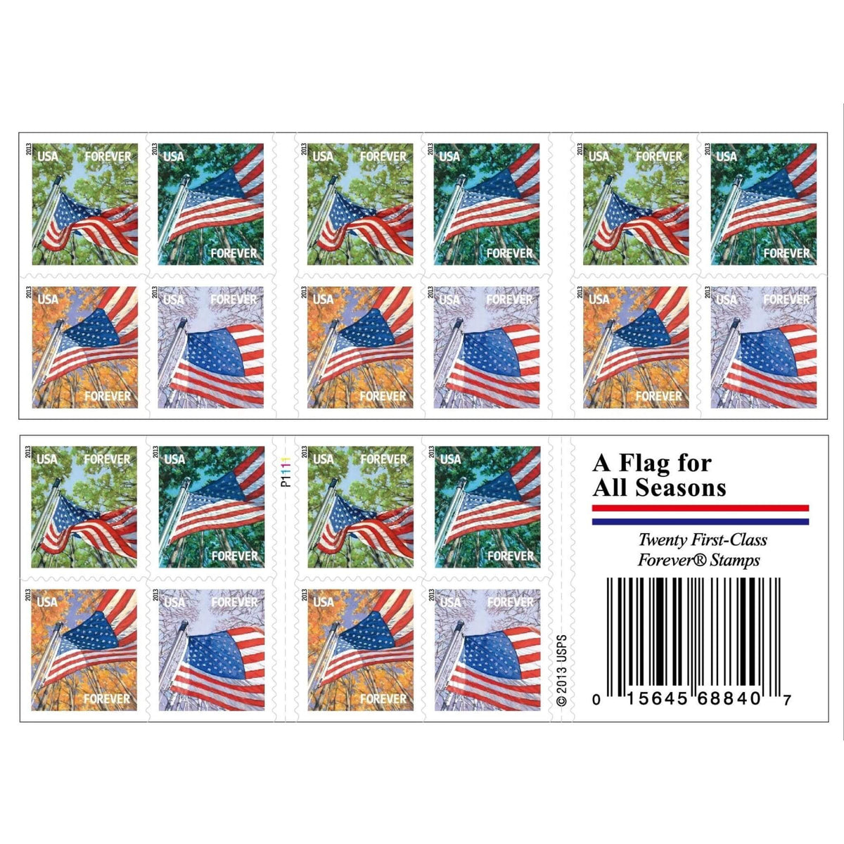 50,000 U.S. Flag Forever Postage Stamps – 2500 Booklets | Multiple Years Available
