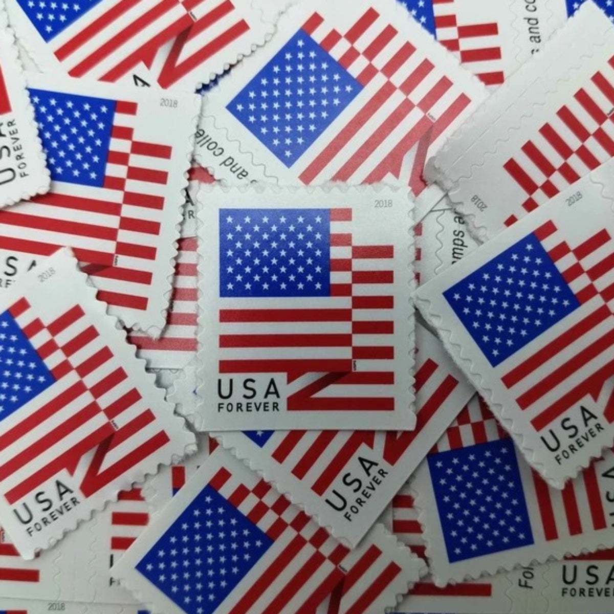2018 U.S. Flag Forever Postage Stamps – 250/500/1250/2500 Booklets for Personal & Business Mail