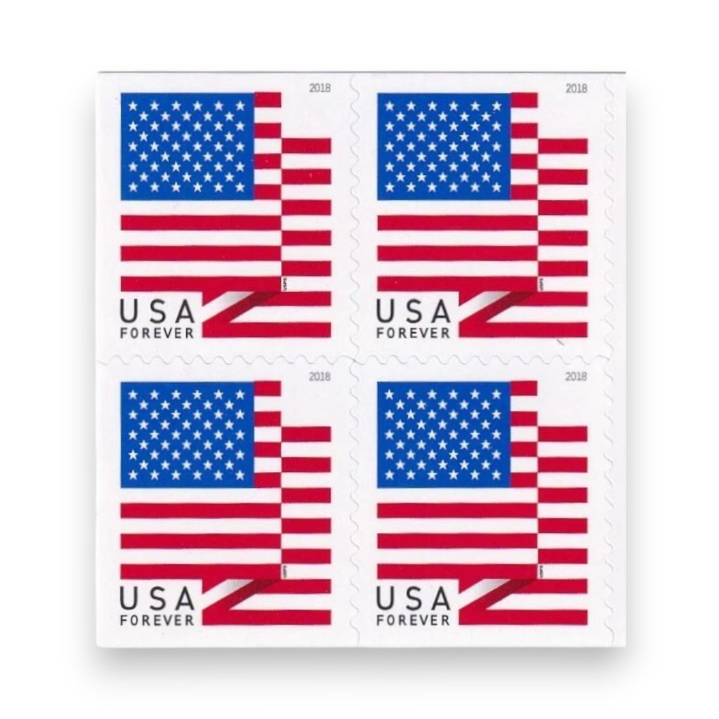 2018 U.S. Flag Forever Postage Stamps – 250/500/1250/2500 Booklets for Personal & Business Mail