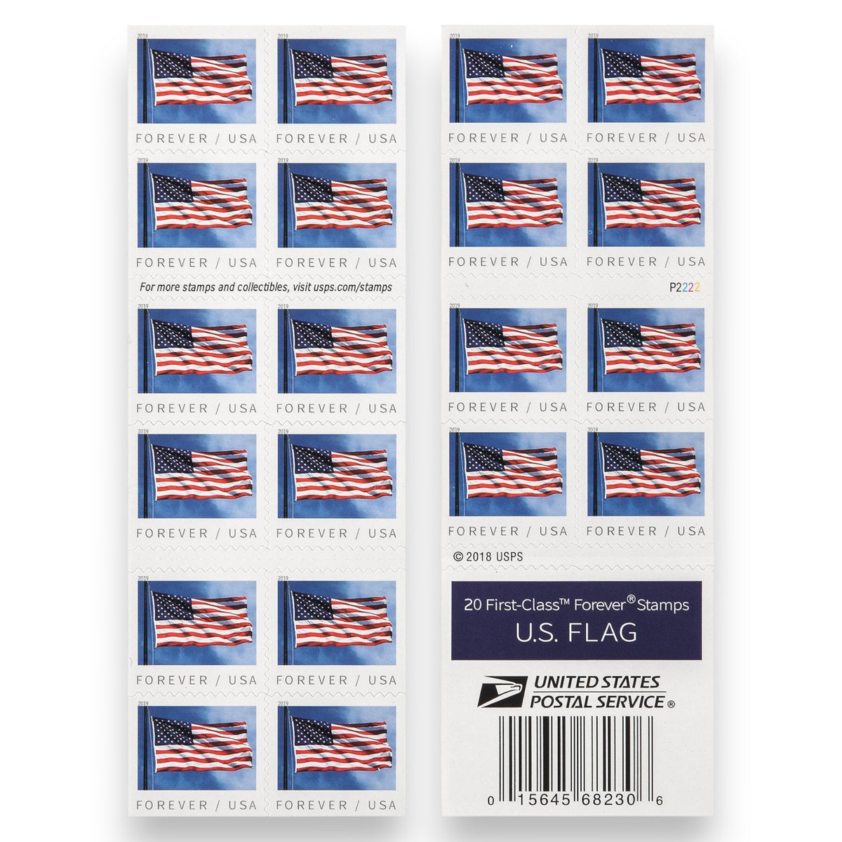 50,000 U.S. Flag Forever Postage Stamps – 2500 Booklets | Multiple Years Available