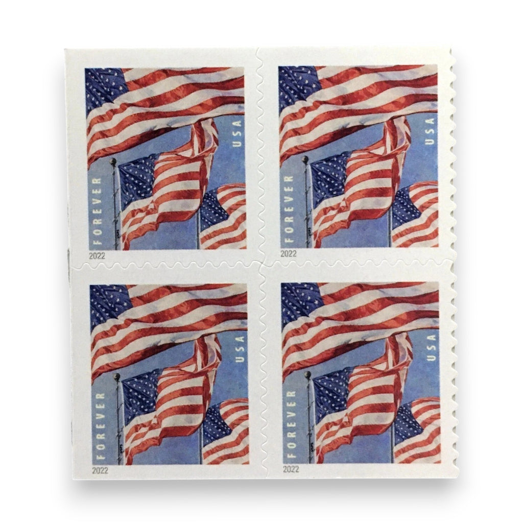 2022 U.S. Flags Forever Postage Stamps – 250/500/1250/2500 Booklets for Personal & Business Mail