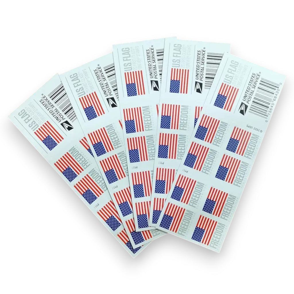 2023 U.S. Flag Forever Postage Stamps – 250/500/1250/2500 Booklets for Personal & Business Mail