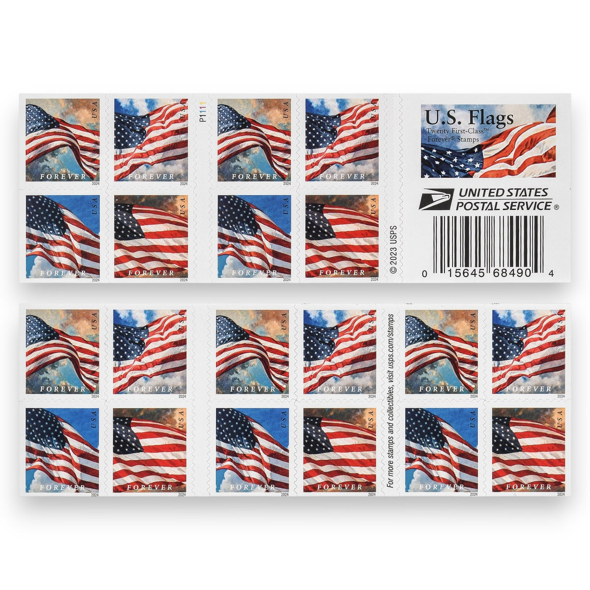 50,000 U.S. Flag Forever Postage Stamps – 2500 Booklets | Multiple Years Available