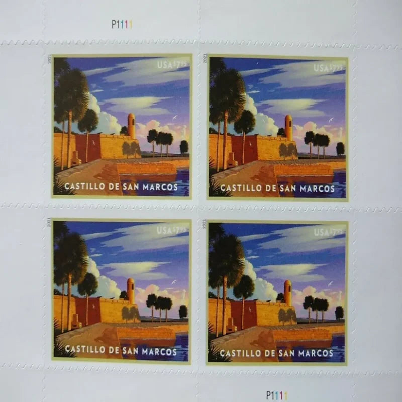 NOT Forever Stamp-Priority Mail Stamps 2021 Castillo de San Marcos – Cultural Heritage, $7.95 Postage