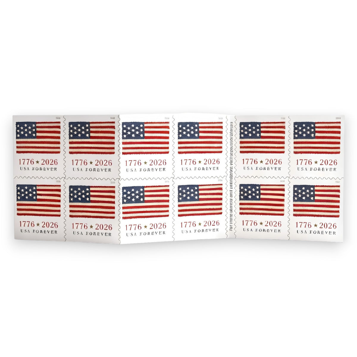 2026 U.S. Flag Forever Postage Stamps – 250/500/1250/2500 Booklets for Personal & Business Mail