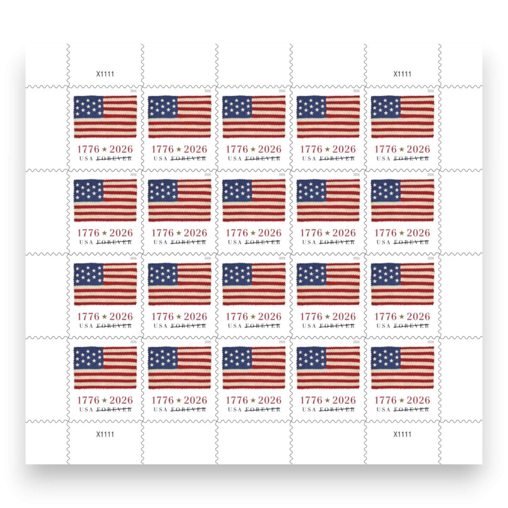 Forever Stamps 2026 U.S. Flag – Patriotic Symbol, First-Class Postage