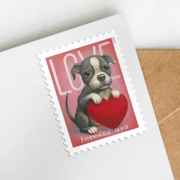 Forever Stamps 2023 Love Series – Romantic Collection, First-Class Postage
