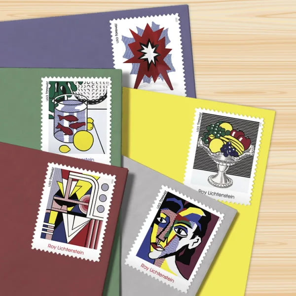Forever Stamps 2023 Roy Lichtenstein – Pop Art Collection, First-Class Postage