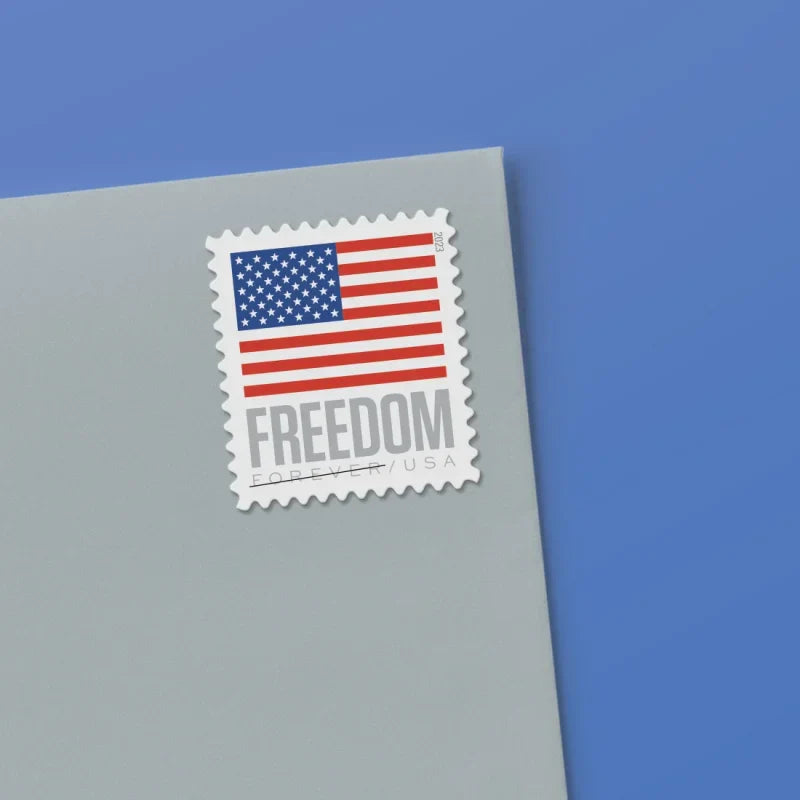 Forever Stamps 2023 U.S. Flag Coil – Modern Patriotic Symbol, First-Class Postage