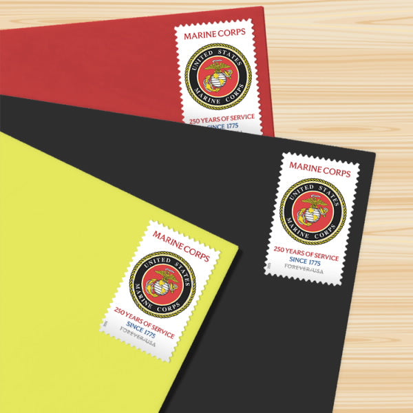 Forever Stamps 2025 Marine Corps – 250 Years of Service, Honor & Service, First-Class Postage