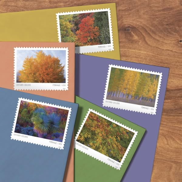 Forever Stamps 2024 Autumn Colors – Seasonal Celebration, First-Class Postage