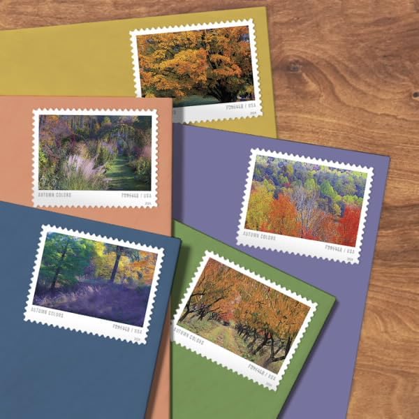 Forever Stamps 2024 Autumn Colors – Seasonal Celebration, First-Class Postage