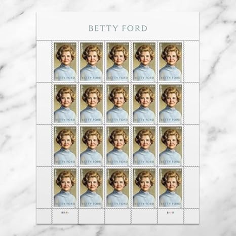 Forever Stamps 2024 Betty Ford – Commemorative Issue, First-Class Postage
