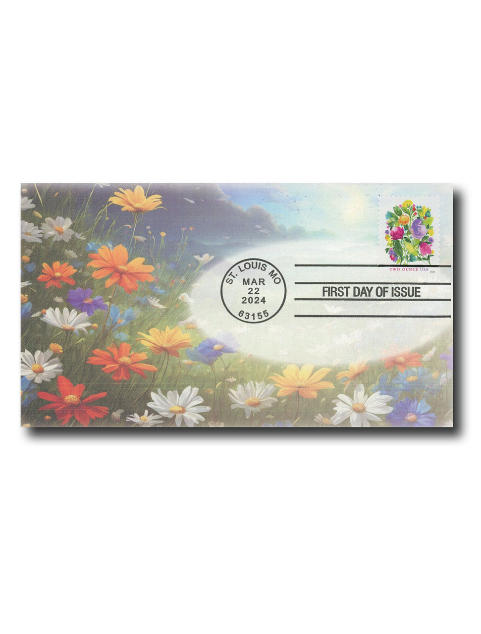 NOT Forever Stamp-Two-Ounce Stamps 2024 Wedding Blooms – Wedding Invitation, First-Class Postage