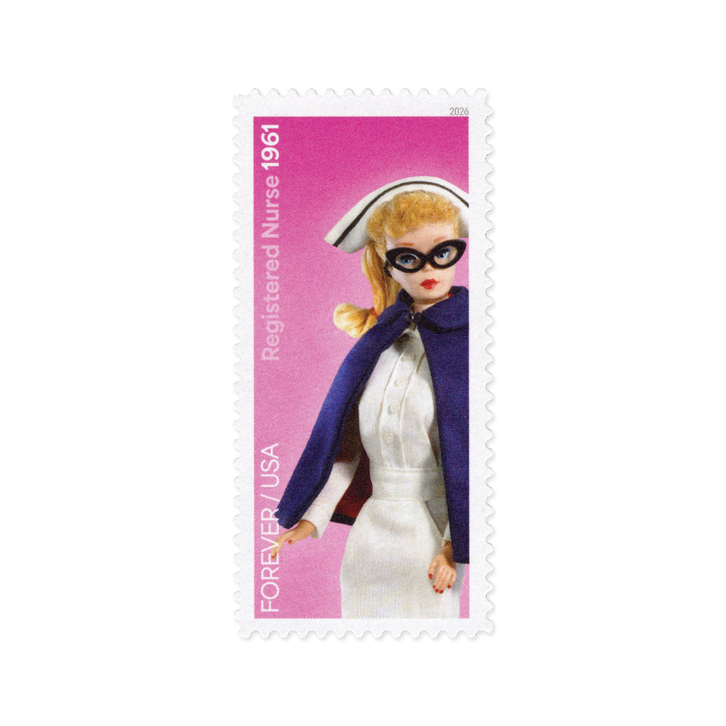 Barbie nurse stamp