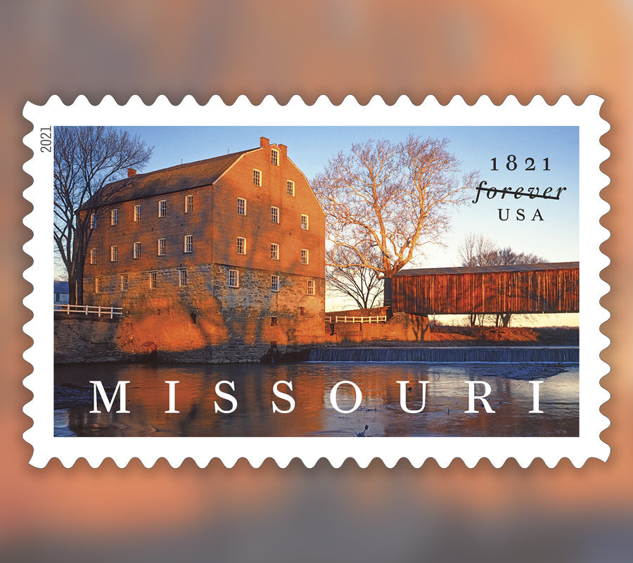 Forever Stamps 2021 Missouri Statehood – Historic Landmark, First-Class Postage