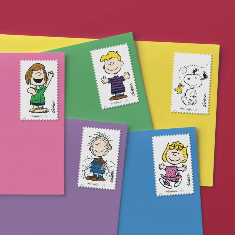 Forever Stamps 2022 Charles M. Schulz – Peanuts Cartoon Characters, First-Class Postage