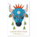 Forever Stamps 2021 Lunar New Year – Year of the Ox, Holiday Celebration, First-Class Postage