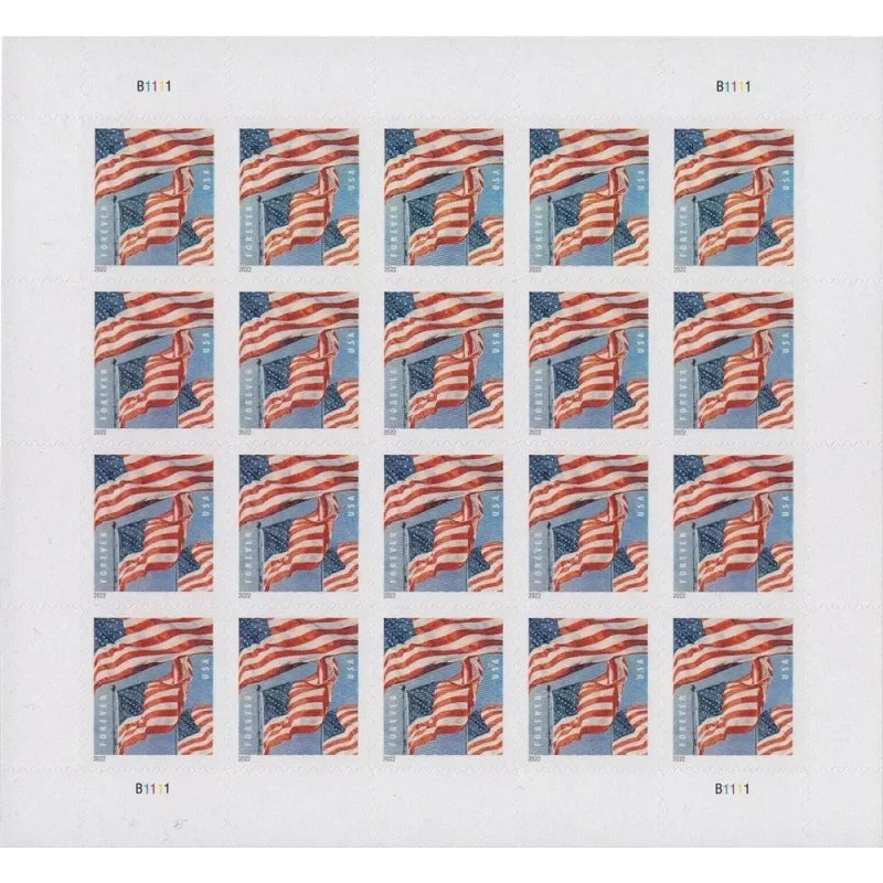 Forever Stamps 2022 U.S. Flag – Patriotic Symbol, First-Class Postage