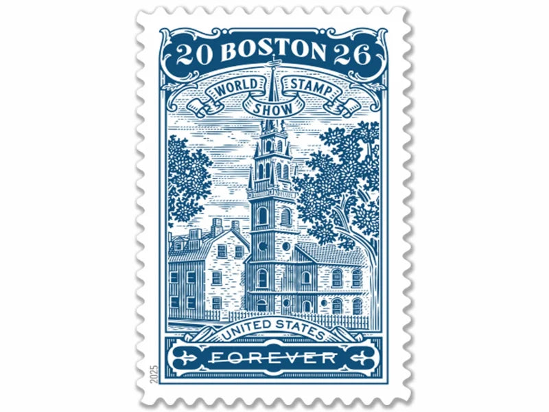 Forever Stamps 2025 Boston World Stamp Show – Philatelic Exhibition, First-Class Postage