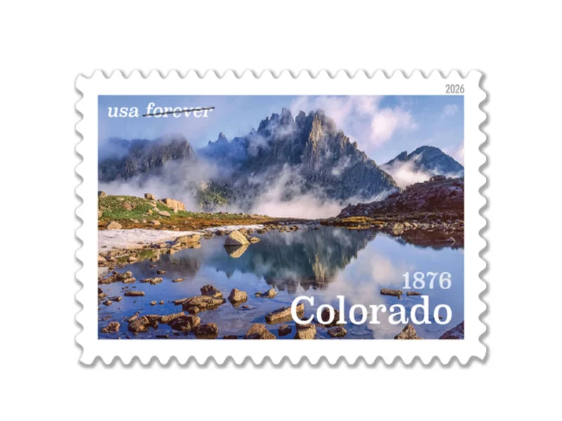 Forever Stamps 2026 Colorado Statehood – Mountain Scenic, First-Class Postage