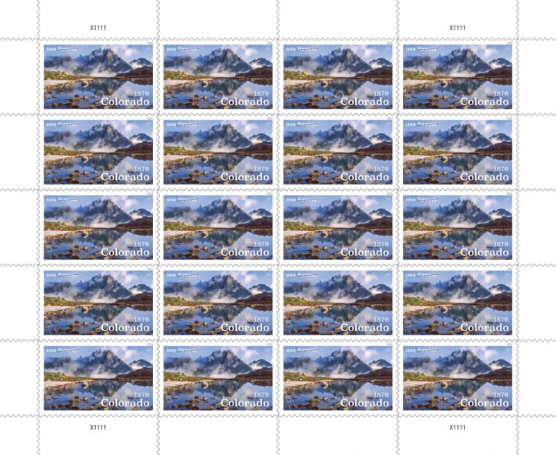 Forever Stamps 2026 Colorado Statehood – Mountain Scenic, First-Class Postage