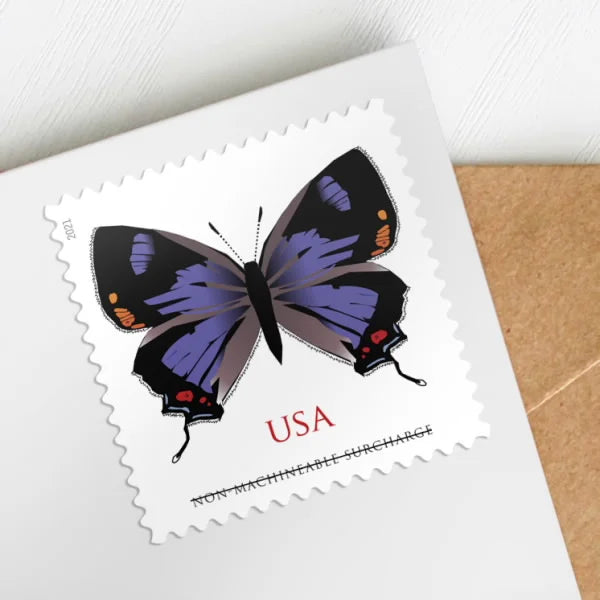 NOT Forever Stamp-$1.29 Stamps 2021 Colorado Hairstreak Butterfly – Non-Machinable Surcharge, First-Class Rate