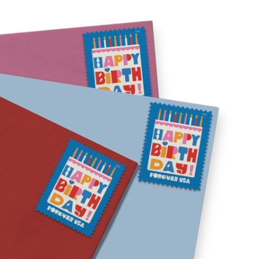 Forever Stamps 2026 Happy Birthday – Celebration Greeting, First-Class Postage