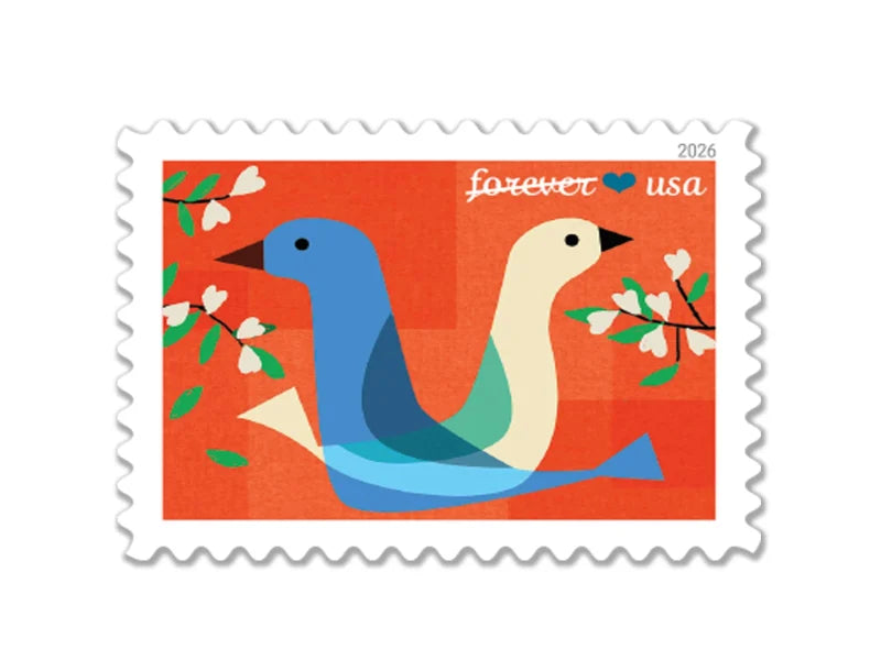 Forever Stamps 2026 Love – Wedding Invitation, First-Class Postage