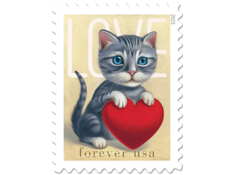 Forever Stamps 2023 Love Series – Romantic Collection, First-Class Postage
