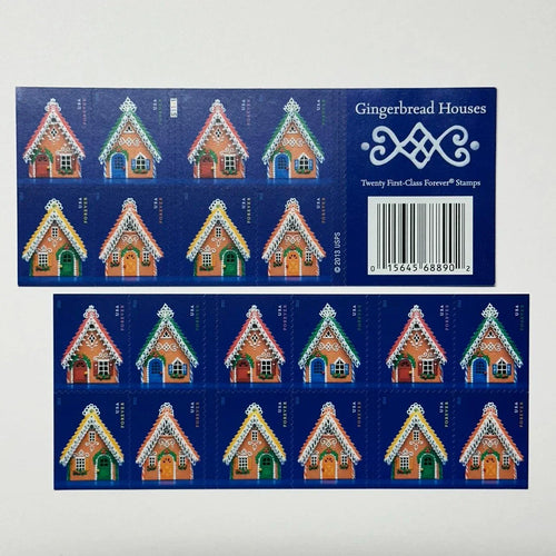 Forever Stamps 2013 Gingerbread Houses – Holiday Celebration, First-Class Postage