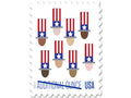 NOT Forever Stamp –Additional Ounce Stamps 2017 Uncle Sam’s Hat – Patriotic, First-Class Rate